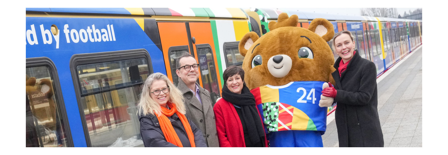S-Bahn Berlin präsentiert Zug im Design der Host City Berlin für die UEFA EURO 2024TM