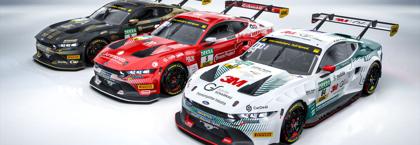 HRT startet mit drei Ford Mustang GT3 im ADAC GT Masters