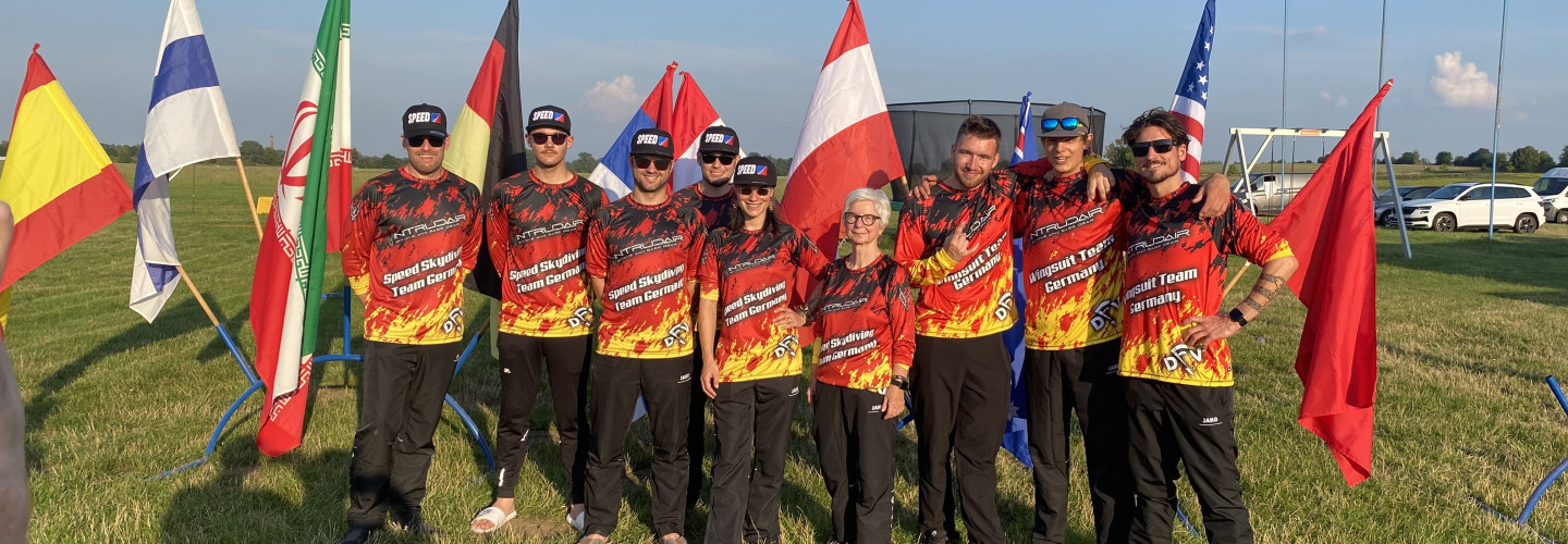 Erfolgreiche Titelkämpfe für Deutschen Fallschirmsport-Verband im tschechischen Prostejov – Marco Hepp gewinnt vier Medaillen im Speed Skydiving