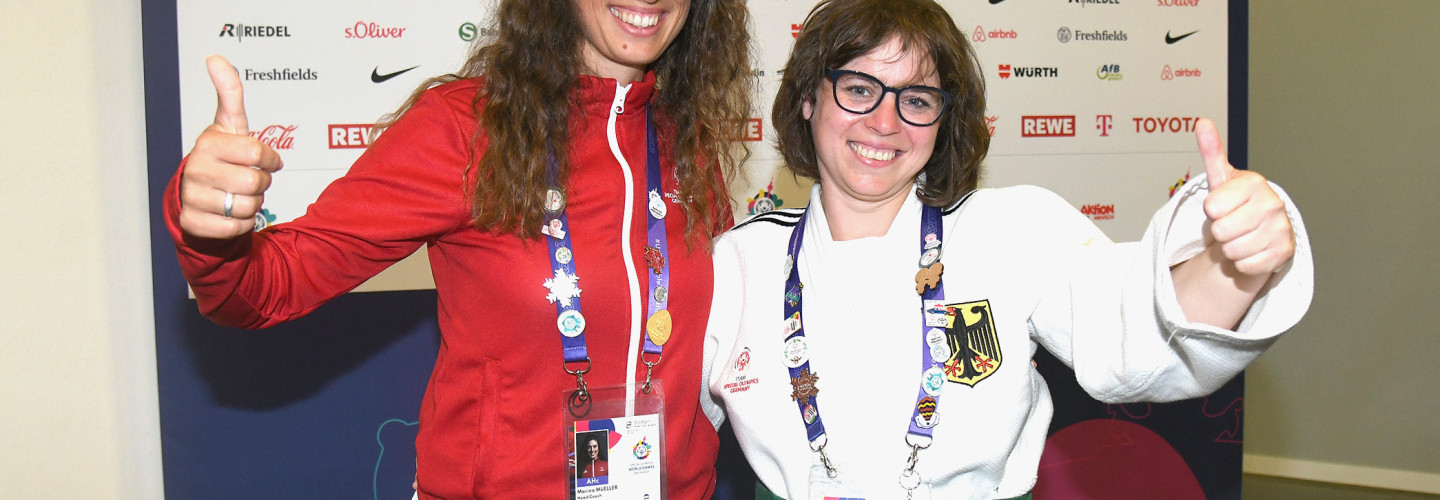 Profis bei Special Olympics