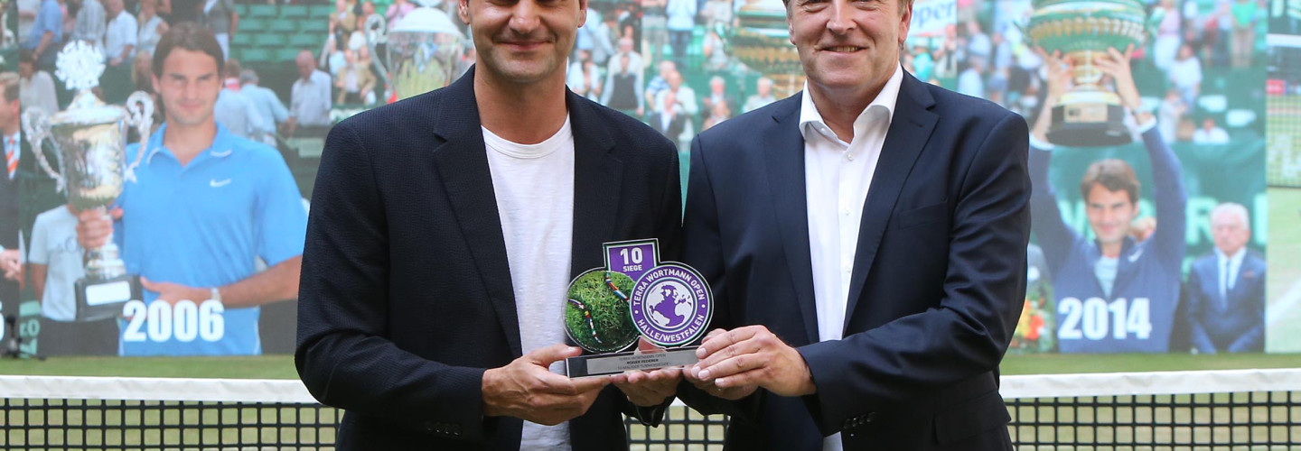 Roger Federer bei den 30. TERRA WORTMANN OPEN geehrt: „Dieser Besuch bedeutet mir sehr viel. Wir sehen uns wieder“