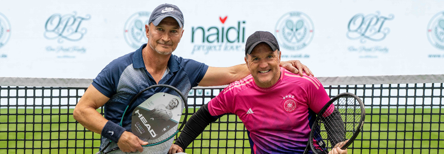 NAIDI One Point Trophy im Rahmen der TERRA WORTMANN OPEN: Volker Wenzel aus Löhne gewinnt 2500 Euro Preisgeld und Zverev-Tennisschläger – auch Prominente und Profis schlagen im Feld auf