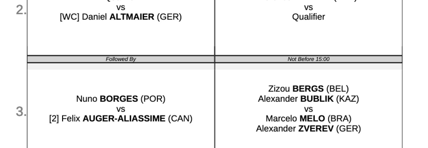 Start der 33. TERRA WORTMANN OPEN: Youngster Max Schönhaus eröffnet am Montag das Turnier - French-Open-Finalist Cobolli mit viel Selbstvertrauen gegen Tiafoe