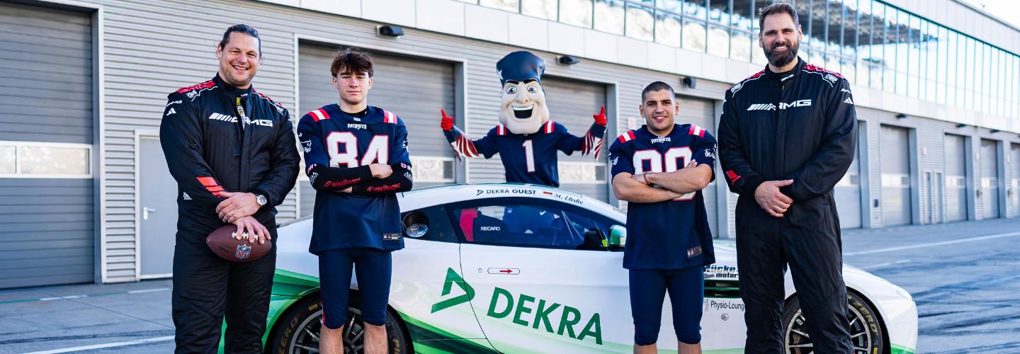 DTM und New England Patriots feiern Touchdown am Dekra Lausitzring