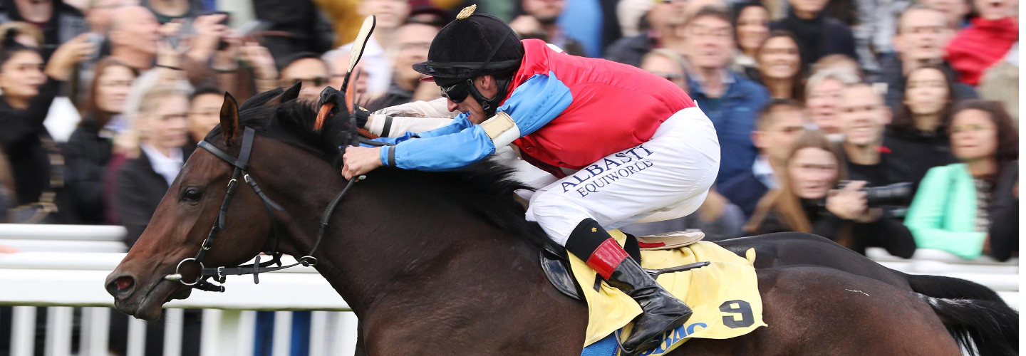 Starjockey Andrasch Starke reitet Shagara zur neuen Winterkönigin des deutschen Turfs