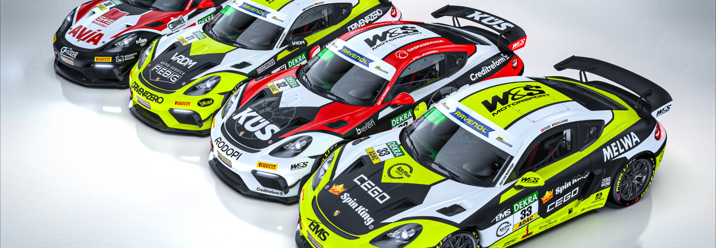 Großaufgebot für AVIA W&S Motorsport in der ADAC GT4 Germany