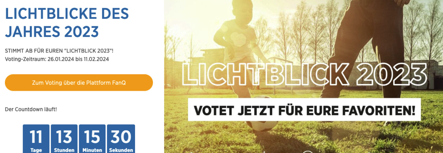 Fußball-Fans können „LICHTBLICK DES JAHRES 2023“ wählen