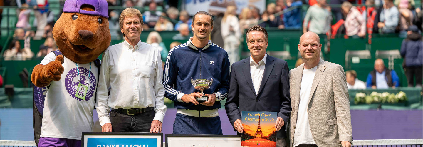 TERRA WORTMANN OPEN und Deutscher Tennis Bund ehren French-Open-Sieger Alexander Zverev – „Wir werden eine schöne Woche haben“