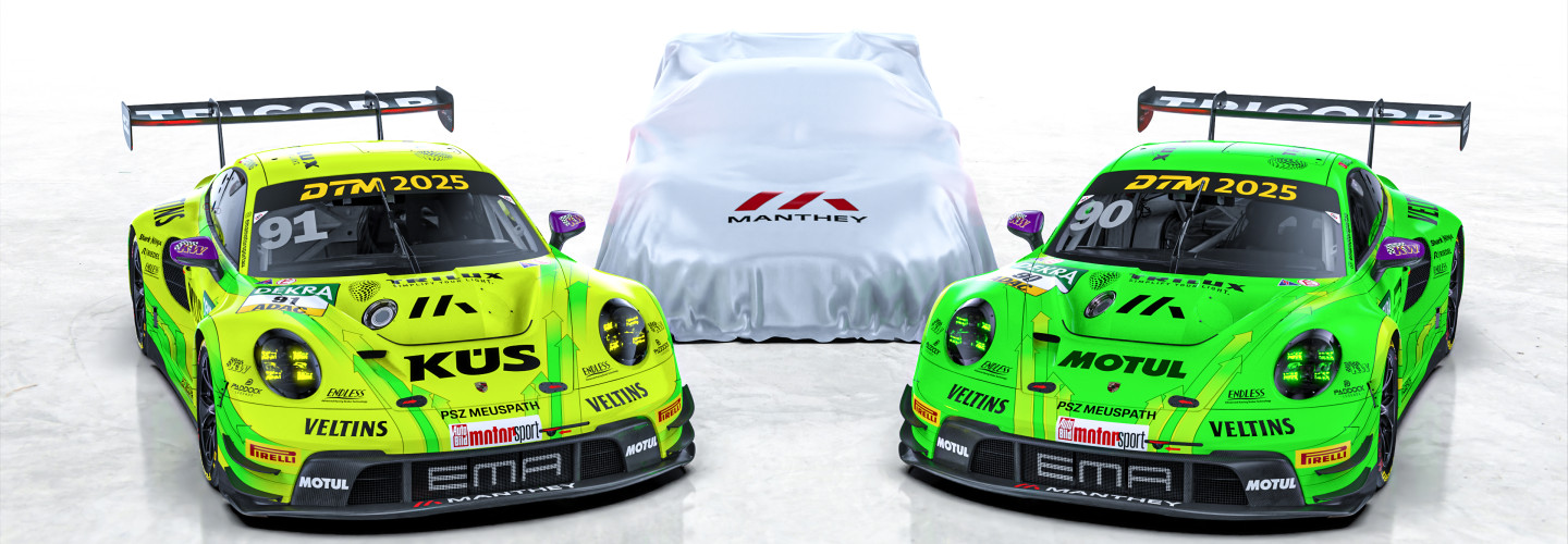Manthey startet mit drei Porsche 911 in der DTM 2025